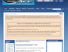 Tablet Screenshot of forums.offshoreelectrics.com